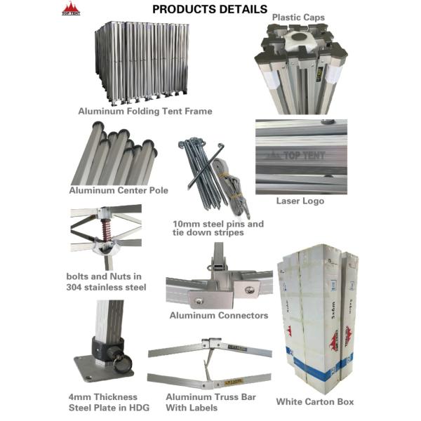 Business Pop Up Tents Full Color Custom 3x6m Advertising Canopy Tent