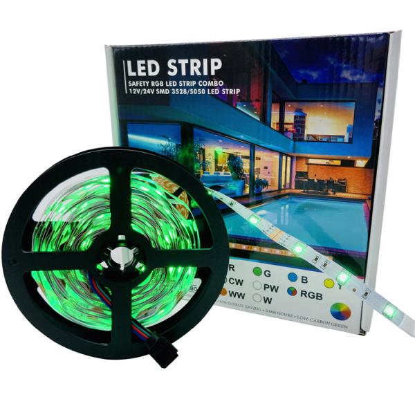 5050SMD IP68 Cool White Led Tape 5000mm Adhesive Back Led Strip Lights