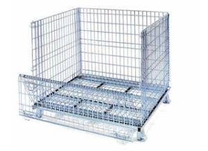 China Hot sale collapsible galvanized wire mesh container for industry wholesale