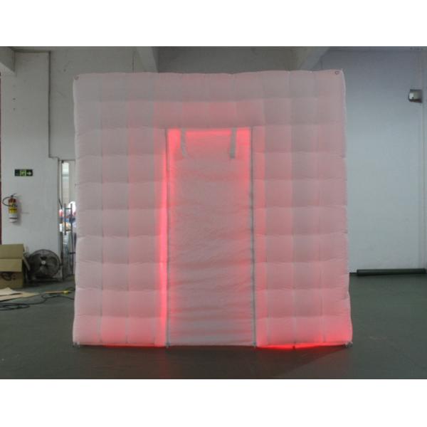 Portable Oxford LED Light White Inflatable Wedding Photo Booth With Remote Control