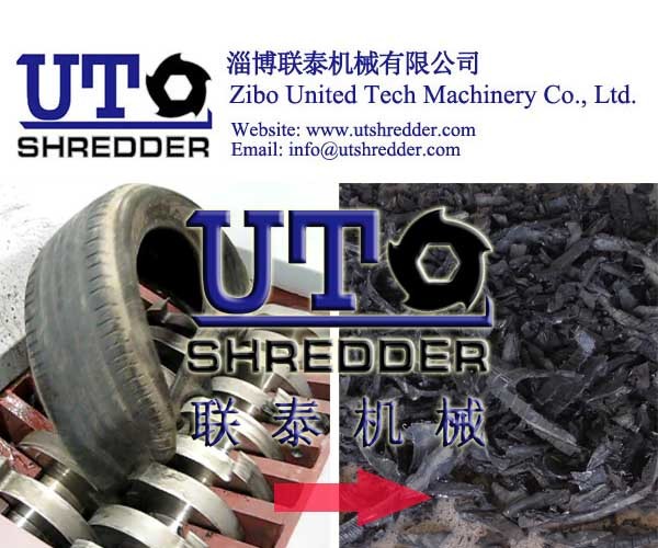 China hot sale - Car/ truck tyre crushing machine, waste tire shredder, double shaft shredder, high efficiency, low noise wholesale