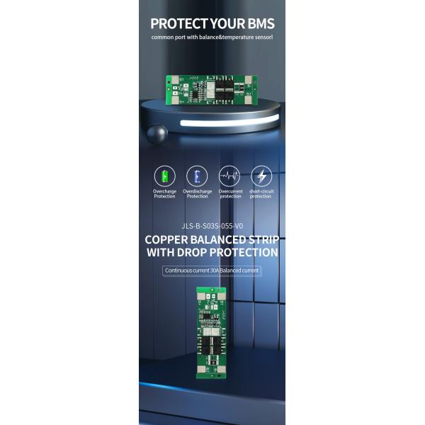 3S 5A 12.6V Power Tool BMS Module , Li-Ion Lithium 18650 Battery Protection Board