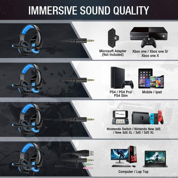 117dB DC5V Hunterspider V6 Stereo Gaming Headphone
