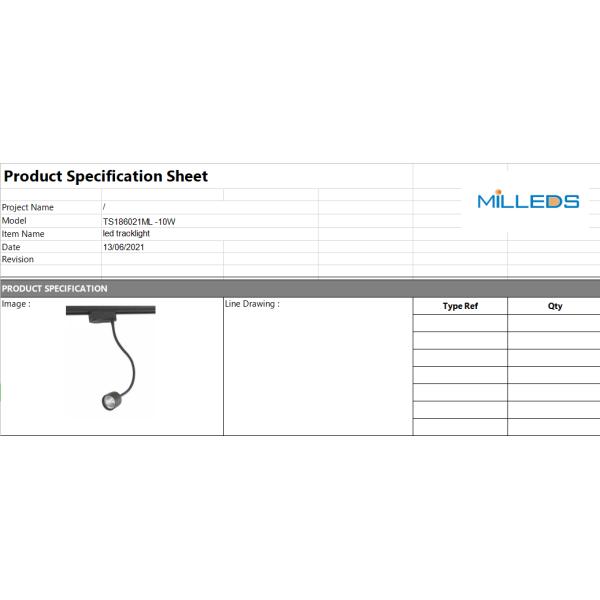 triac dimmable hose showcase 10W led tracklight flexible angle adjustment COB chips spotlight ceilling light