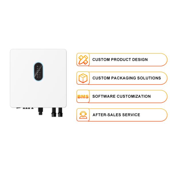 Three Phase 5kw 6kw 8kw Hybrid Solar Inverter Dual MPPT Pure Sine Wave On/Off Grid Solar Inverter IP65 10kw Hybrid Inverter