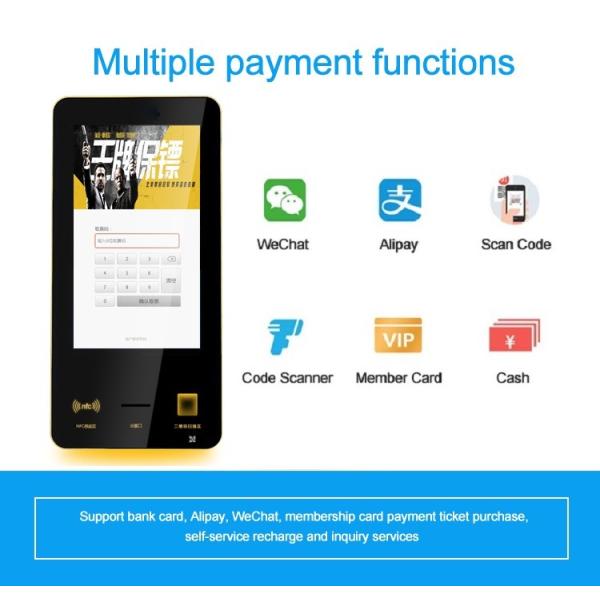 21.5 24 32 43 Inch Self Service Cinema Ticket Vending Machine With Barcode Scanner