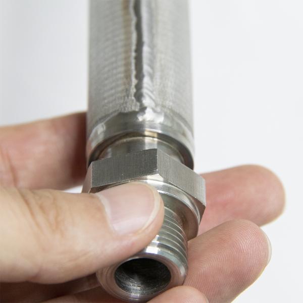 Sintered 10 Micron Wire Mesh Filter Cylinder,Heat Resistant SS Oil Filter Tube