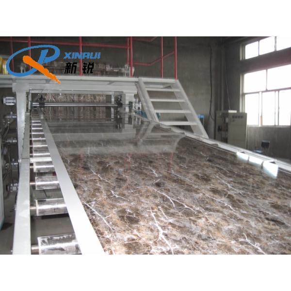 380V 2.0g/Cm3 Double Screw Pvc Marble Sheet Making Machine