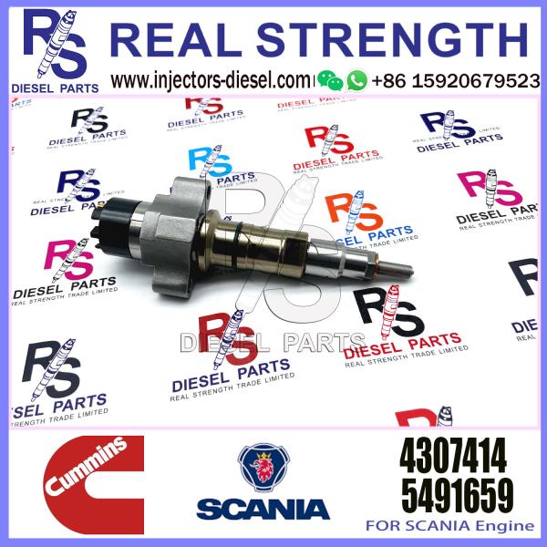Common Rail Injector Fuel Injector 5491659 4327072 4359204 4307414 For QSL Excavator QSL9.3 ISCE Engine 6L