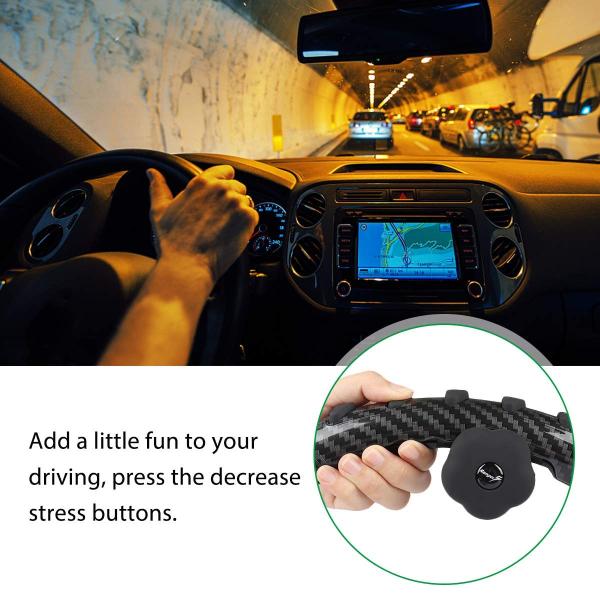 Lady Cool Steering Wheel Covers , Rhinestone Gem Stone Car Driving Wheel Covers