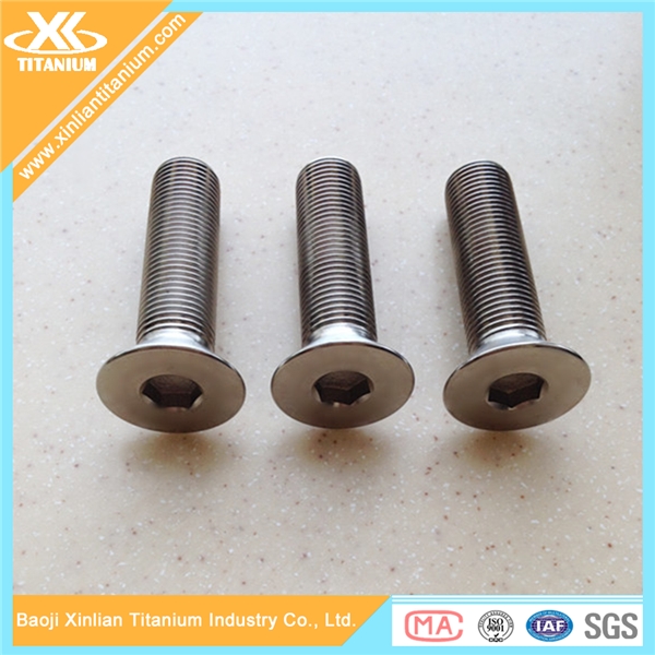 China Titanium Hex Socket Countersunk Head Screws wholesale