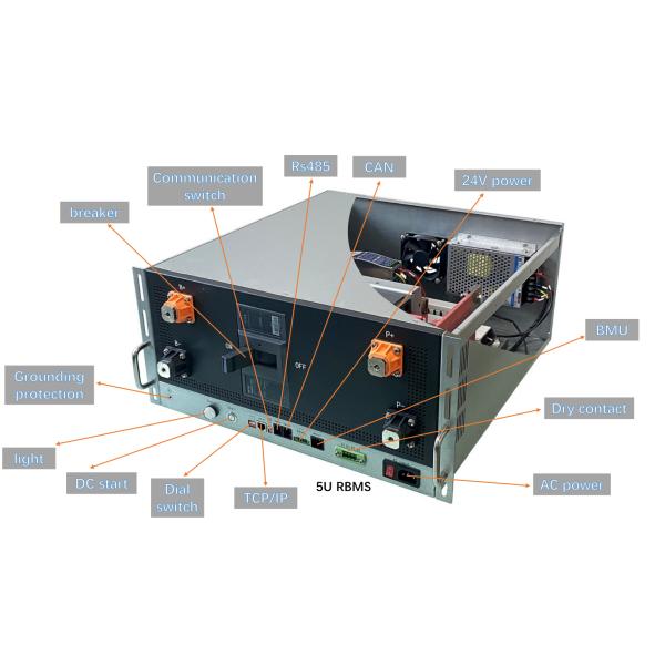Lifepo4 Battery Solar ESS UPS Management System 272S 870.4V 400A