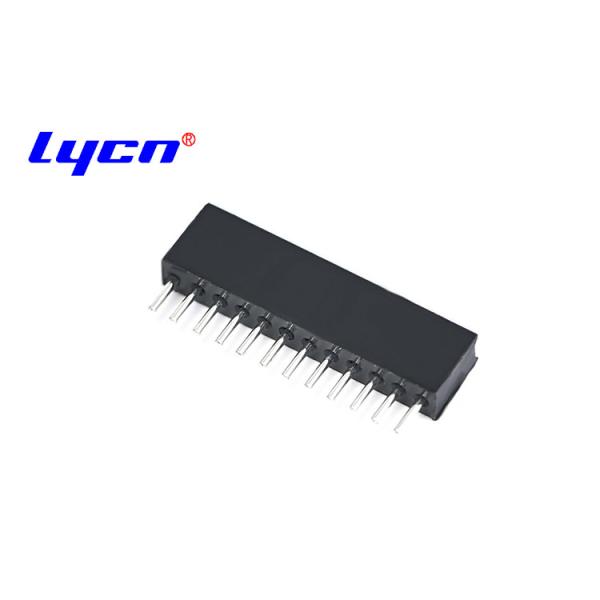 1.27 Mm Round Pin Header SIP Socket Machined Single Row 180° DIP