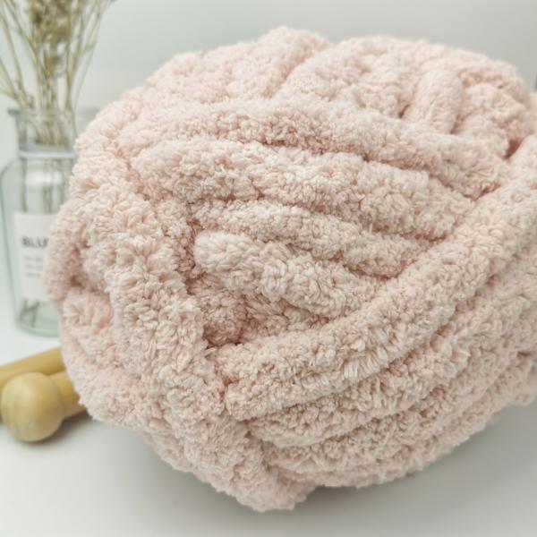 Chunky Hand Knitting Chenille Yarn Soft Loop 100% Polyester Blanket Big Crochet Yarn