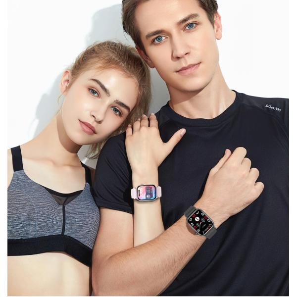 AI Voice Assistant Square Shape Smart Watch Health Monitoring Smart Watch