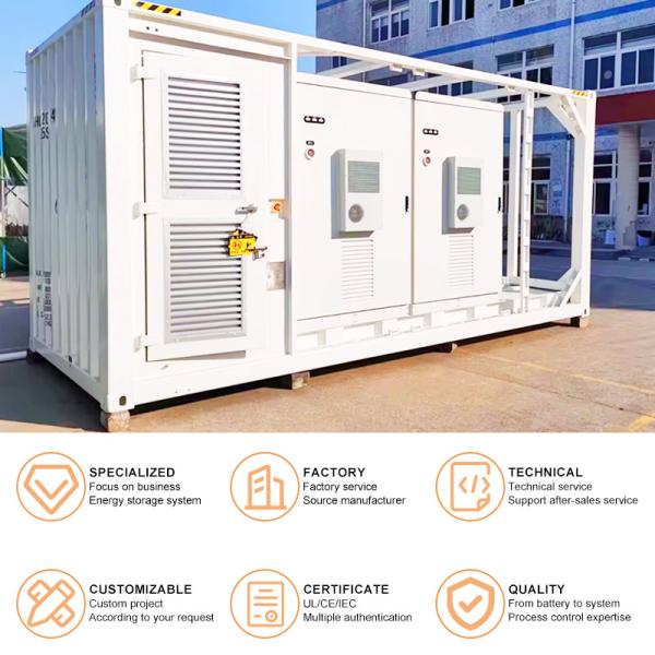 High Voltage Range 5MW Solar Panel Energy Storage Container with Remote Monitoring
