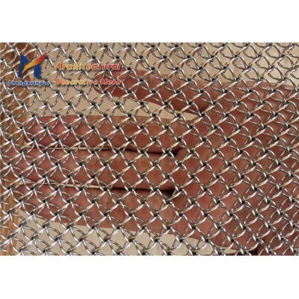 Cellular Coil Drapery Mesh 1.5mm Stainless Steel Wire Mesh Panels