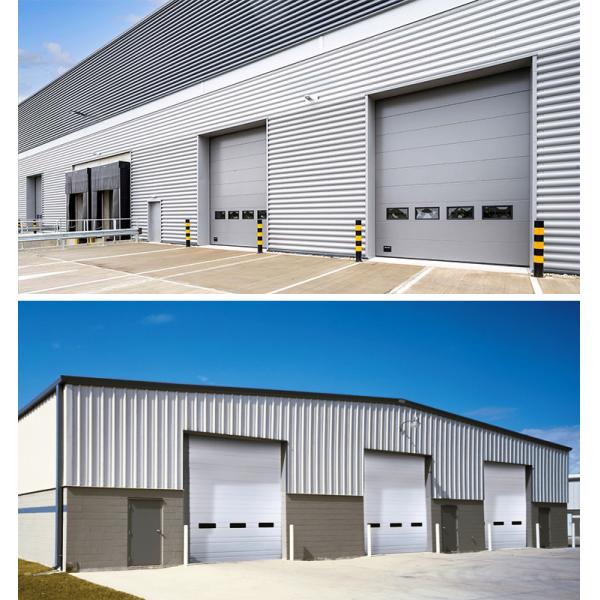 Steel Overhead Industrial Door Vertical Lifting Sectional Industrial Door Safely Automatic Sectional Industrial Door