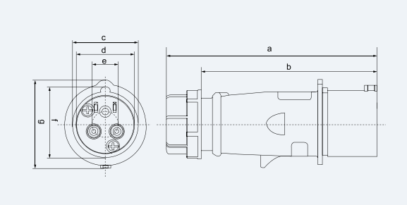 Industrial Electronics Accessories IP44 Waterproof Couplers for LED Display Connector