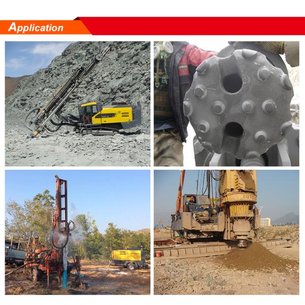 DHD340 115mm Down The Hole Water Well Drilling Bits In Blue Color