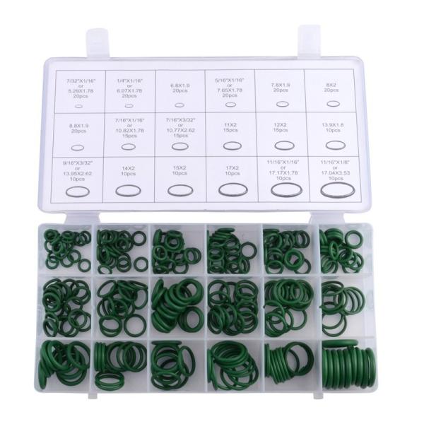 270 pcs Car AC System Air Conditioning Rubber O-Ring Gas Oil Proof Tool AC Compressor O-ring