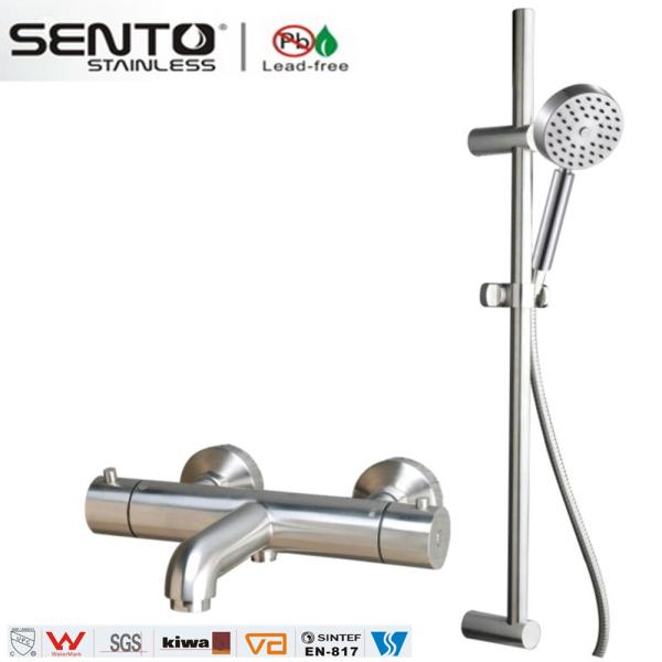 Multifunction thermostatic rain shower head shower bath faucet set