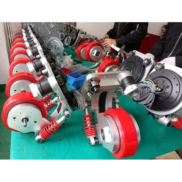 Planetary Reduction Motorless AGV Robot Drive Wheels Various Speed Ratios