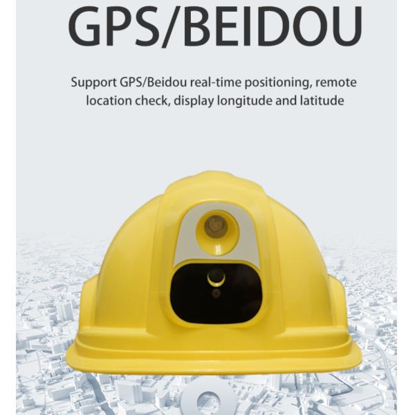 Hard hat Safety helmet 4G Real-Time GPS wifi live streaming for Mining Construction end software server