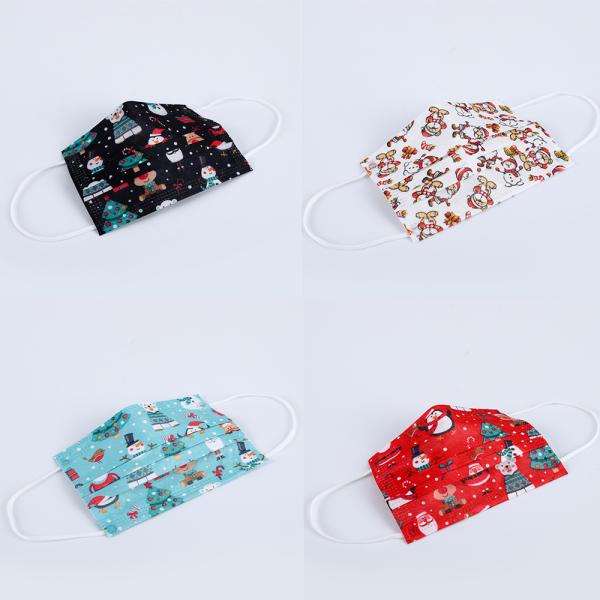 Customized Disposable Christmas Face Mask Printed Christmas Face Mask 3 ply Christmas Face Mask