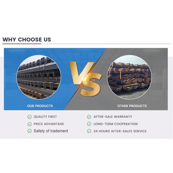 Hot Rolled 400*100*10.5 U-Shape Steel Sheet Pile S275 S355 Mild Low Carbon Steel Sheet Pile for Sale Factory Price