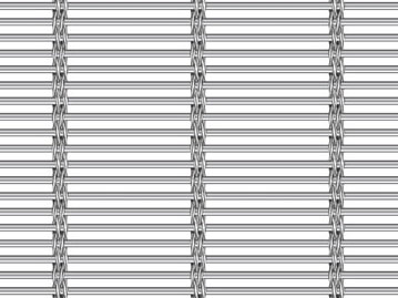 Decorative Stainless Steel Architectural Wire Mesh Crimped For Facade Cladding