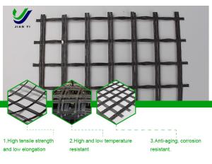 China Glass Fiber Asphalt Reinforcement Geogrid For Slope Protection wholesale