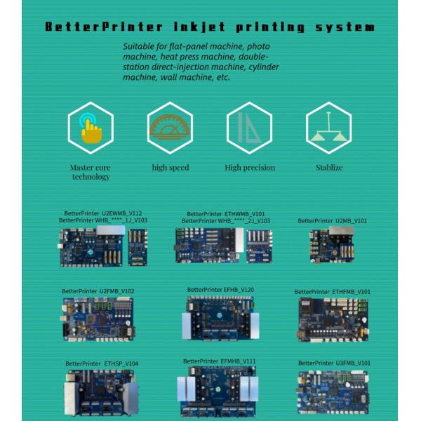 Better Printer Inkjet XP600 Single Head Inkjet Board UV Flatbed UV Main Board Set Dtf Printer Inkjet Board