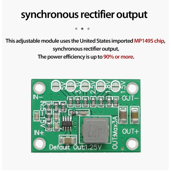 Creatall CA-1235 3A 5V-15V Adjustable Voltage Converter with 20mm Integrated Circuit Model LED TV Power Supply Module