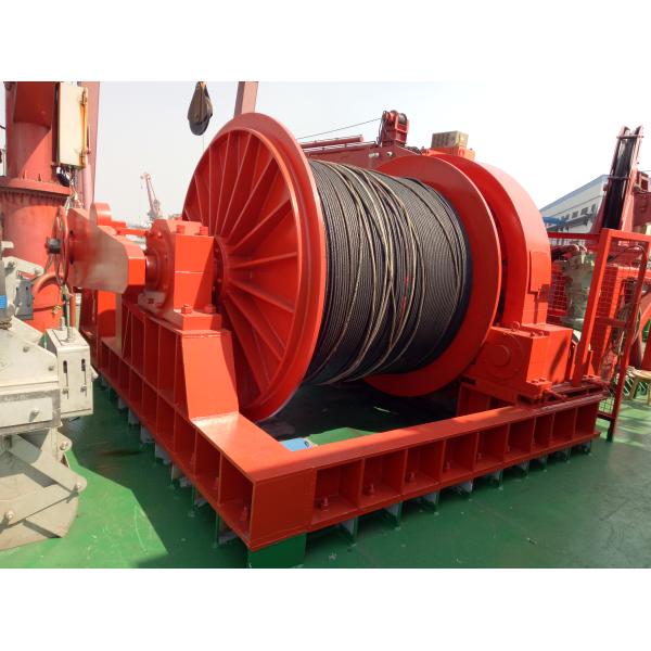 50ton High Power Winch With Spooling Device Hydraulic Grooved Drum