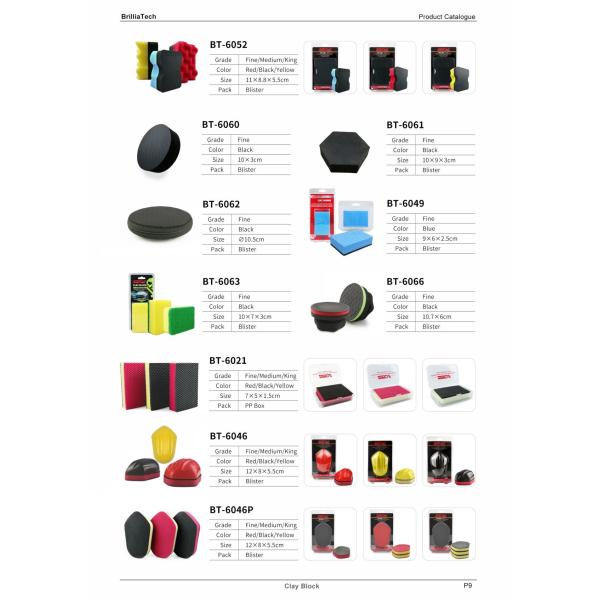 Environmentally Friendly Orange Clay Block For Cleaning Cars Blister Packaged