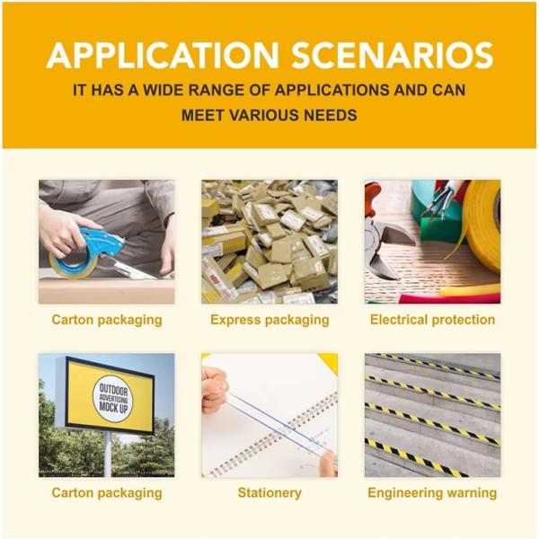 Durable Bopp Packing Tape Colored Adhesive BOPP Tape With Strong Adhesion