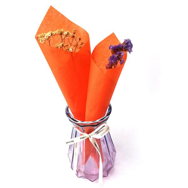 Customer's Logo 120g Color Tissue Paper 15gsm Fruits Wrapping Paper