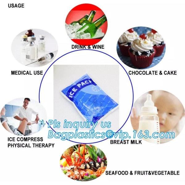 water injection Ice Bag gel pack, Lunch bag non-toxic Injecting Water Ice cold Pack, water injection Ice Bag gel pack GE