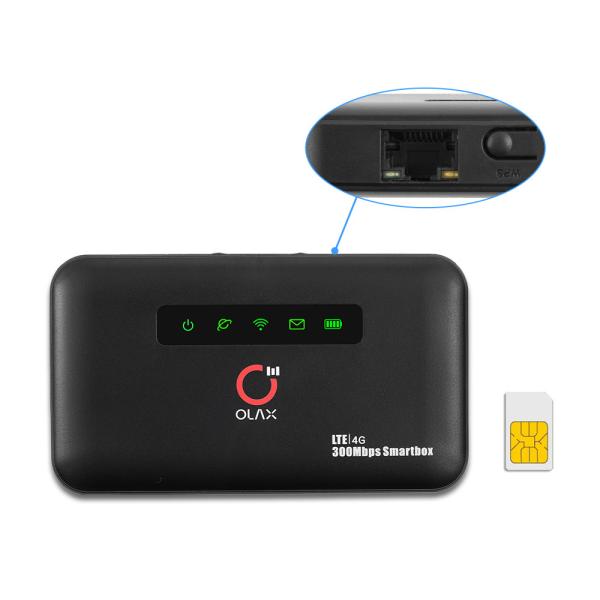Mobile CPE OLAX MF6875 4G Hotspot Router 4G Wireless Router 300Mbps RJ45 Port Router Forwarding Used