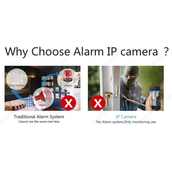 Indoor wifi direct connection hd security camera with RF433 alarm sensors