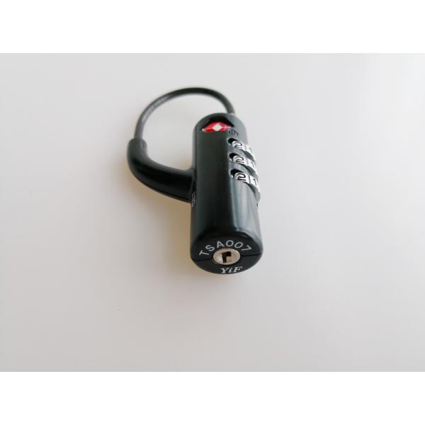Lightweight TSA Combination Padlock Black Color Durable For Travel Bag