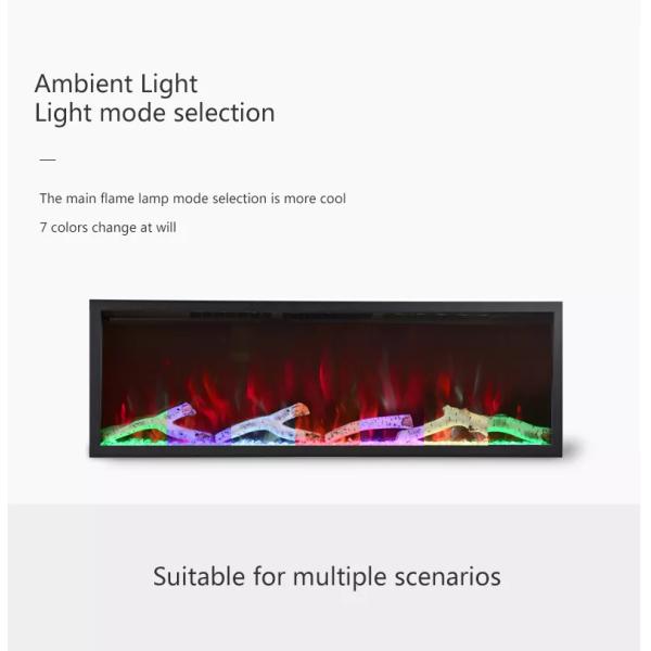 1900mm Colour Changing Wall Mounted Fire Remote Control Lcd Artificial Fire Flame