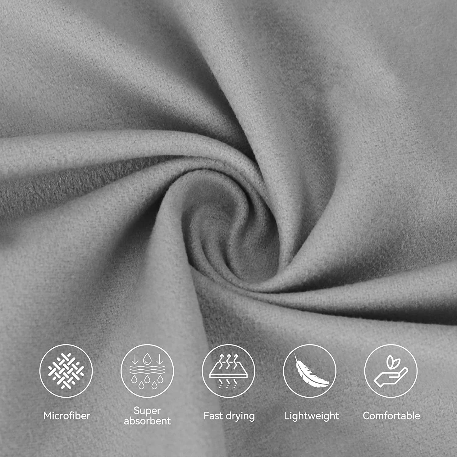 Quick Dry Absorbent Microfiber Sports Towel Gym Towel Machine Washable