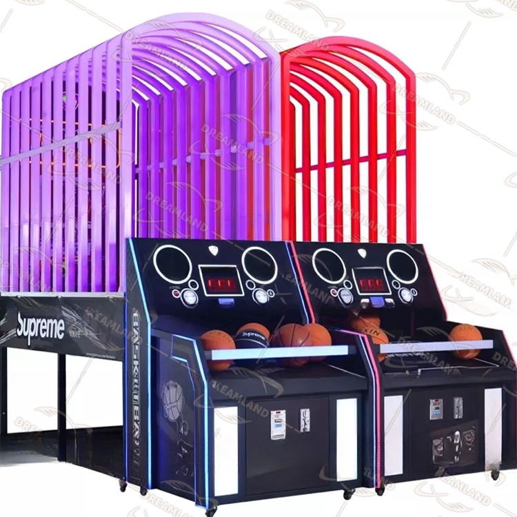 Dreamland Amusement Center Electronic Slam King Basketball Games Street Basketball Arcade Game Machine