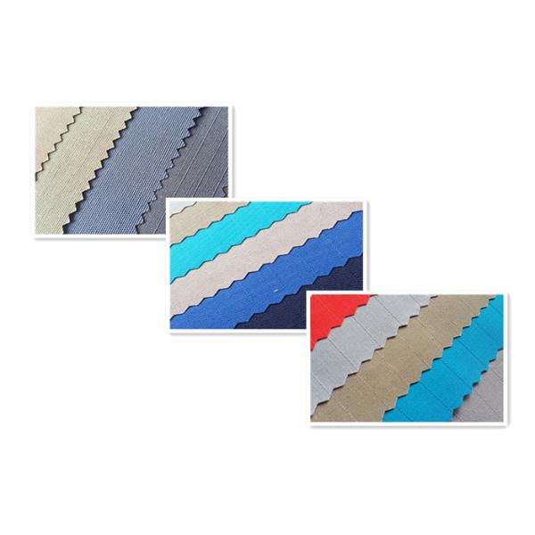Grey Color Red Color Protective Fabric , Fireproof Fabric For Uniform