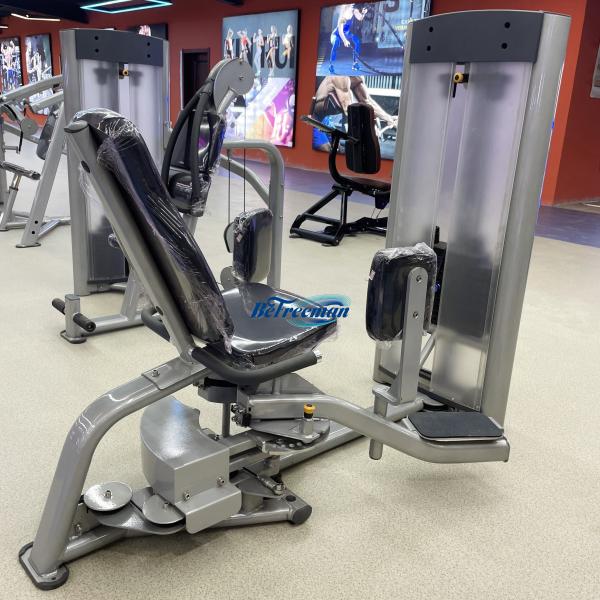3mm Steel Tube Seated Abductor Machine Indoor Dual Function Pin Loaded For Gym