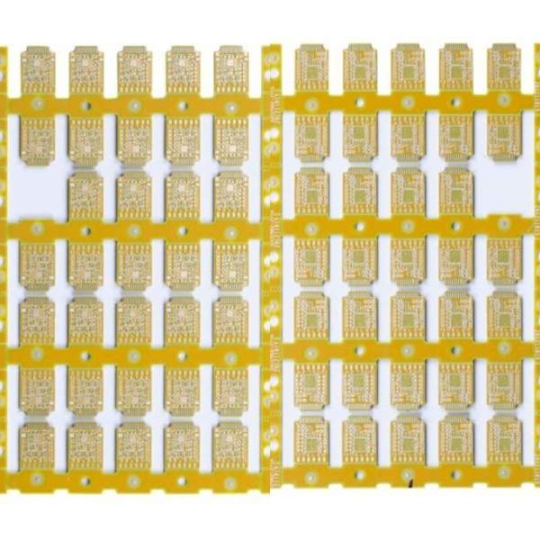 0.8mm 4 Layer HDI PCB Board Yellow Color 1OZ Finished Immersion Gold