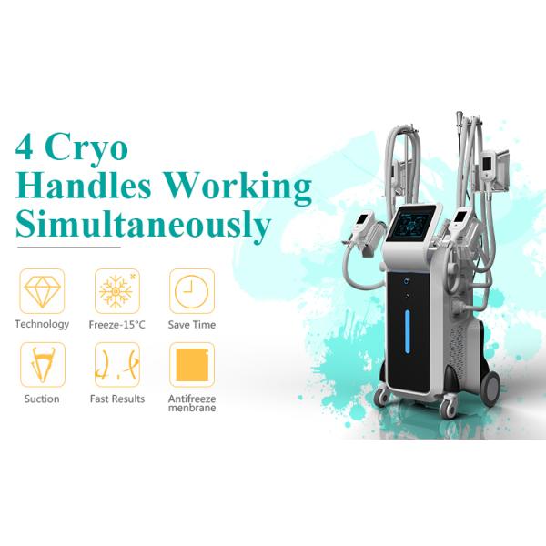 Manufacturer cryolipolysis fat freezing cavitation slimming 5 handles,cryolipolysis,RF,cavitation 3 technology in one