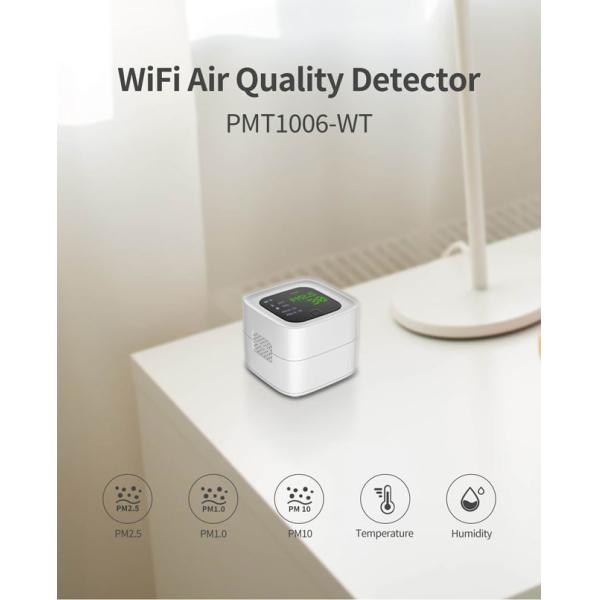 IoT Smart WiFi Air Quality Sensor 3.5W PM2.5 ROHS With LCD Display
